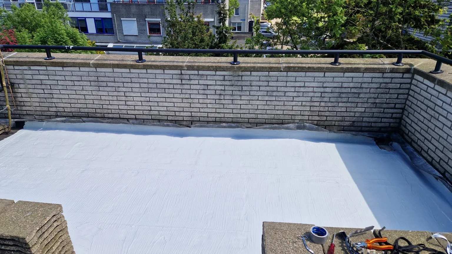 Waterdicht dakterras boven een slaapkamer in Delft