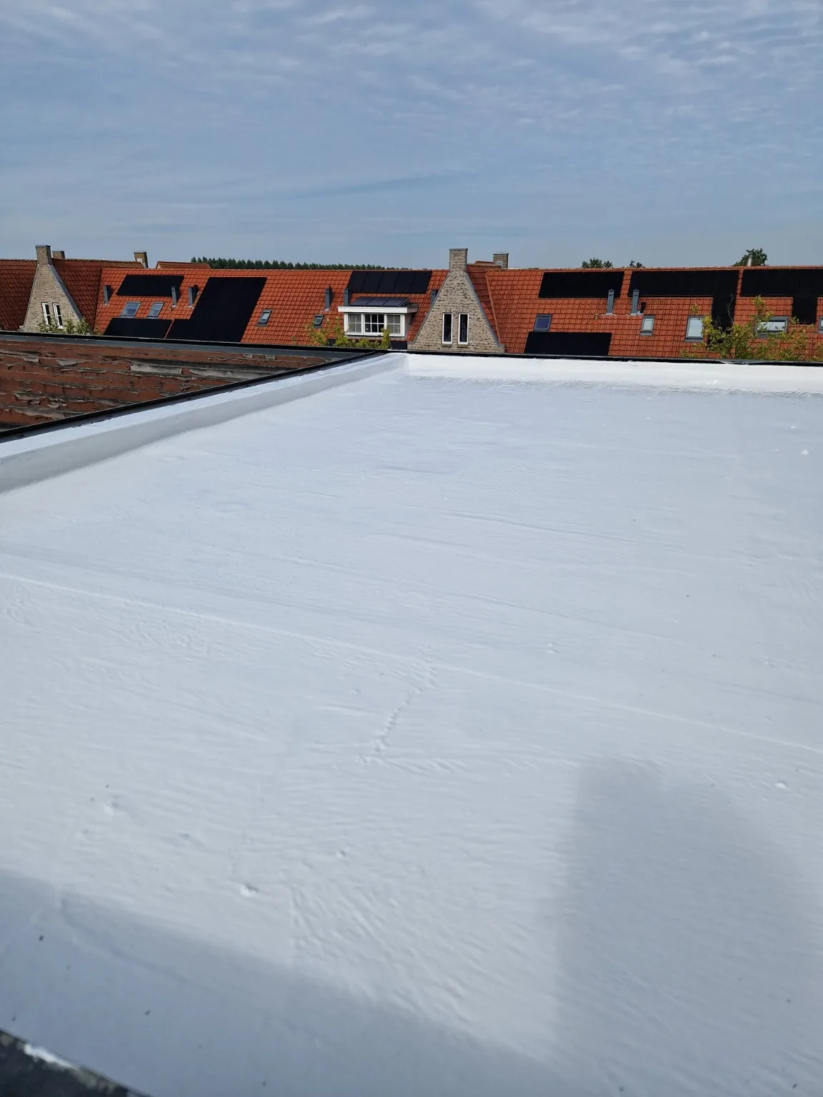 Laatste beschikbare fase van Bitumendak in Hellevoetsluis met siliconen dakcoating